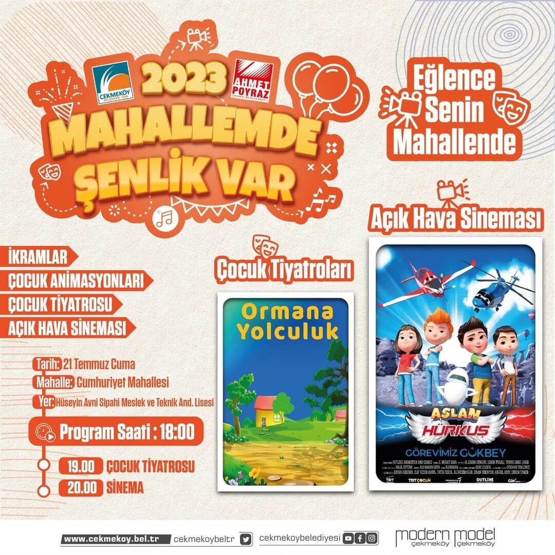 Çekmeköy Belediyesi - Aslan Hürkuş Çocuk Sineması, Çocuk Tiyatrosu